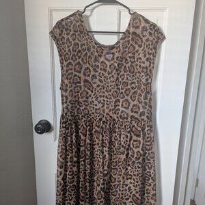 Altar PDX Houseline Florence Dress in Leopard Powermesh